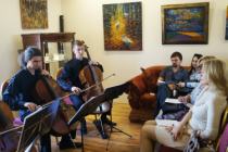 The Cello Quartet и гости галереи искусств "Чердак художника"