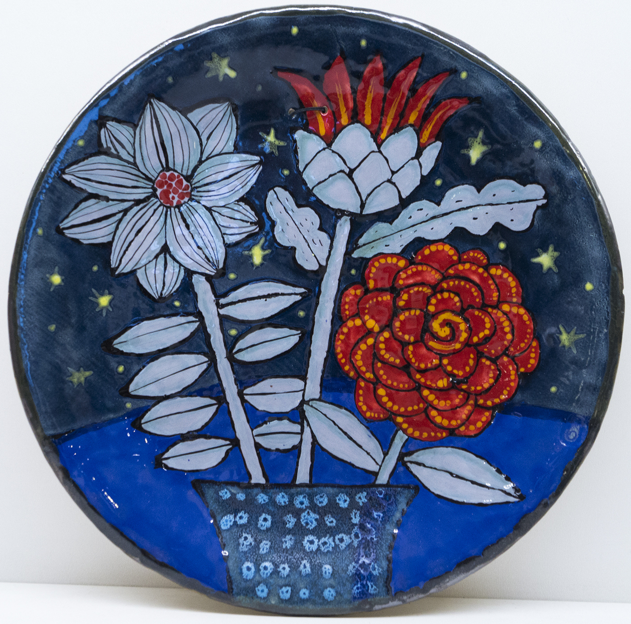 Тарелка "Лунные цветы" (Г. Булганина)